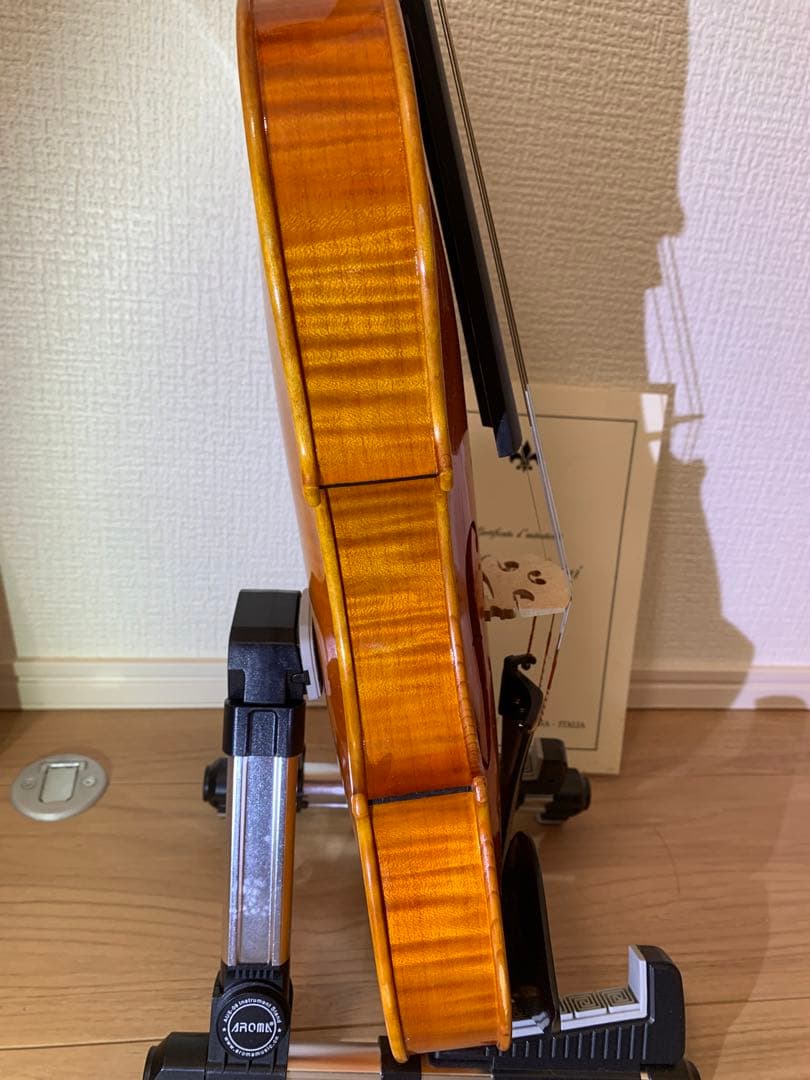 イタリア・クレモナ製　4/4バイオリン　Mauro Lucini 虎杢