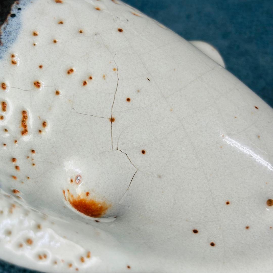 美濃焼　鯉　水野守山　置物　大小セット