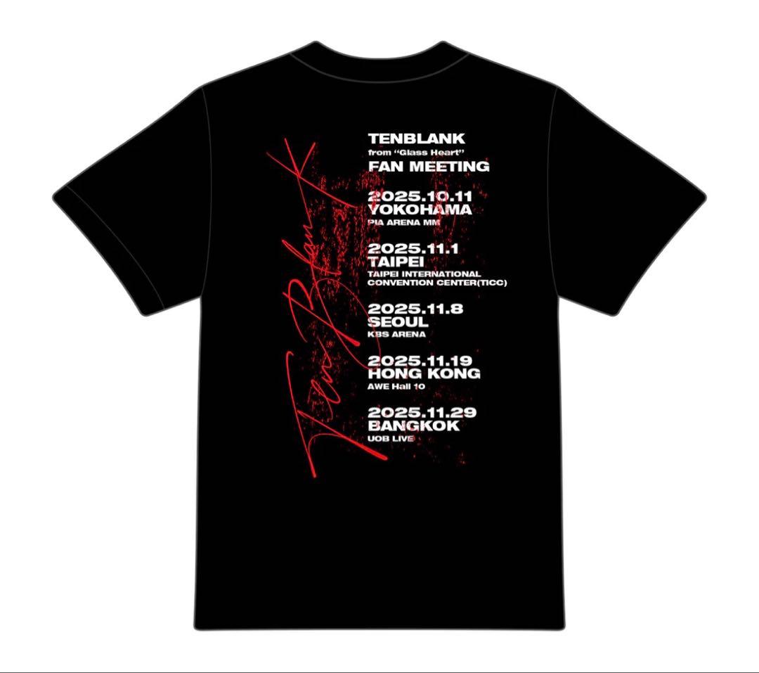 XL TENBLANK Tシャツ 黒　グラスハート　佐藤健　町田啓太　志尊淳