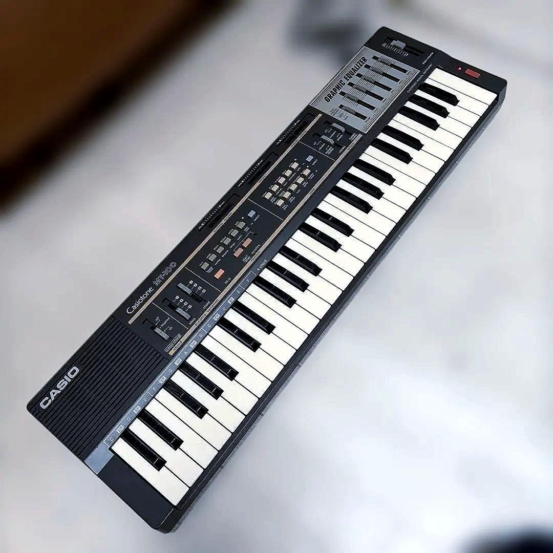 ⭐️CASIO MT-100 ビンテージシンセサイザー セミアナログ アダプター付