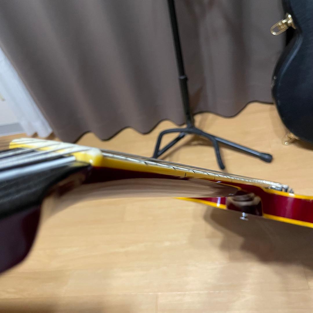 Edwards E-SA-125-LTS セミアコースティックギター 赤