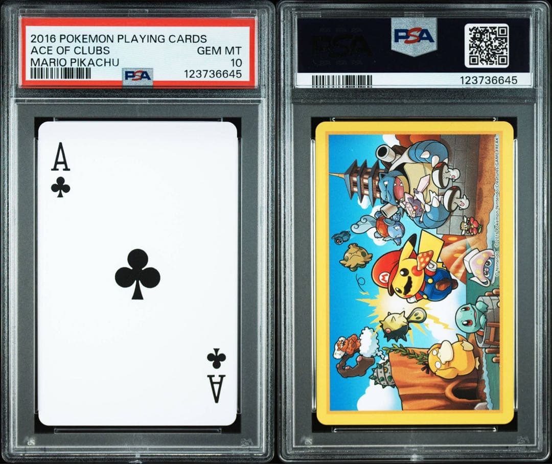 【PSA10×5連番】マリオピカチュウ　ロイヤルストレートフラッシュ　5枚セット