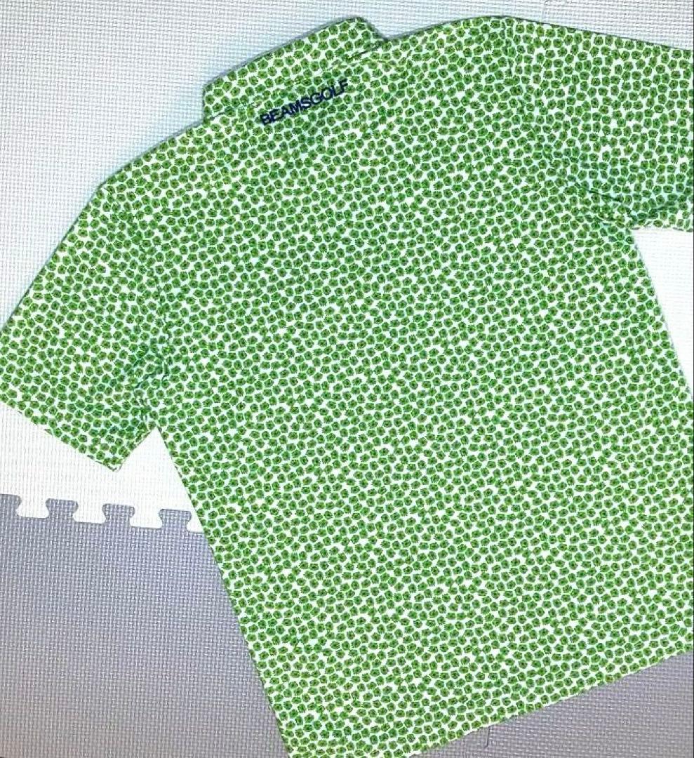 BEAMS GOLF デイジーモチーフ ボタンダウン ポロシャツ／M