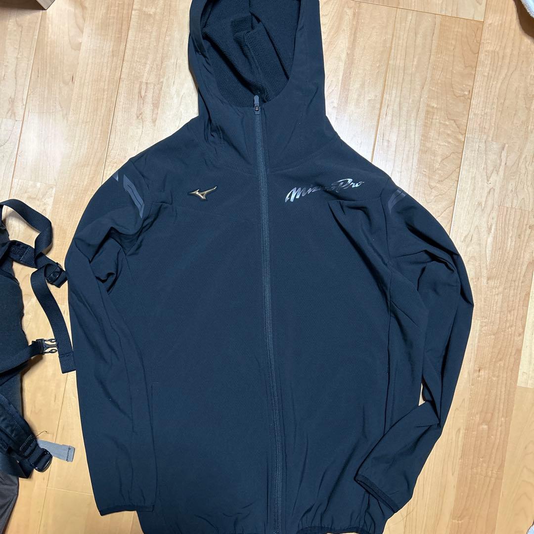 MizunoPro ミズノプロ パーカー ブレスサーモ ブラック サイズO