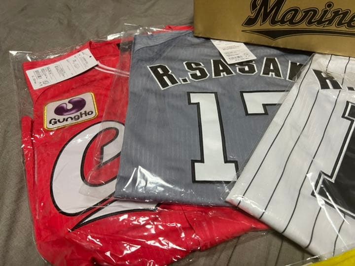 【 新品 未開封 】佐々木朗希 レプリカ　ユニフォーム S タオル　ドジャース