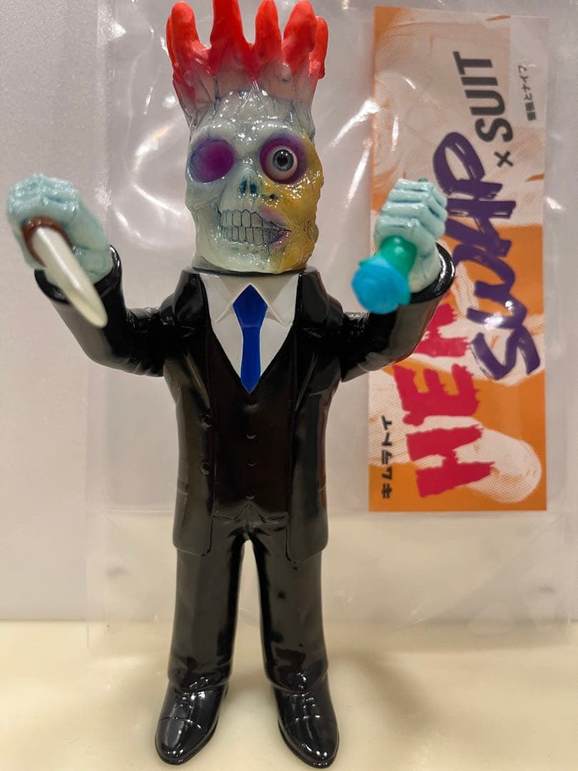 キムラトイ HEAD SWAP×SUIT 薔薇とナイフ ソフビ　蓄光（GID）