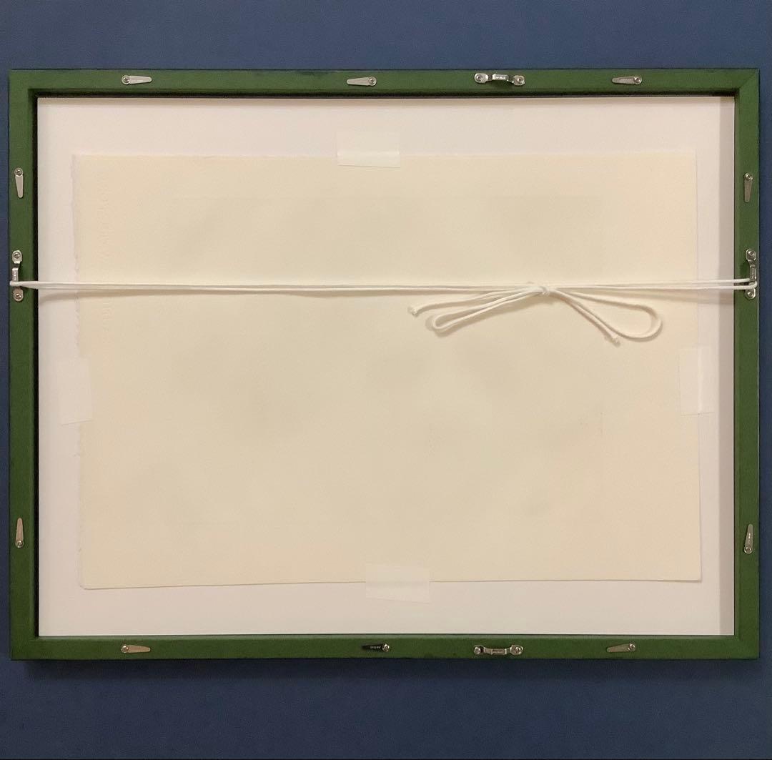 絵画・額縁・織田義郎・アムステルダム・オランダ・銅版画+手彩色・美術品