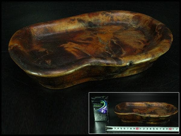 老松 古材 盆 煎茶 敷き盆(K-RC949)