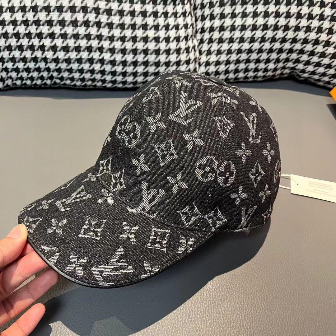 LOUIS VUITTON ルイヴィトン モノグラムデニム キャップ ブラック