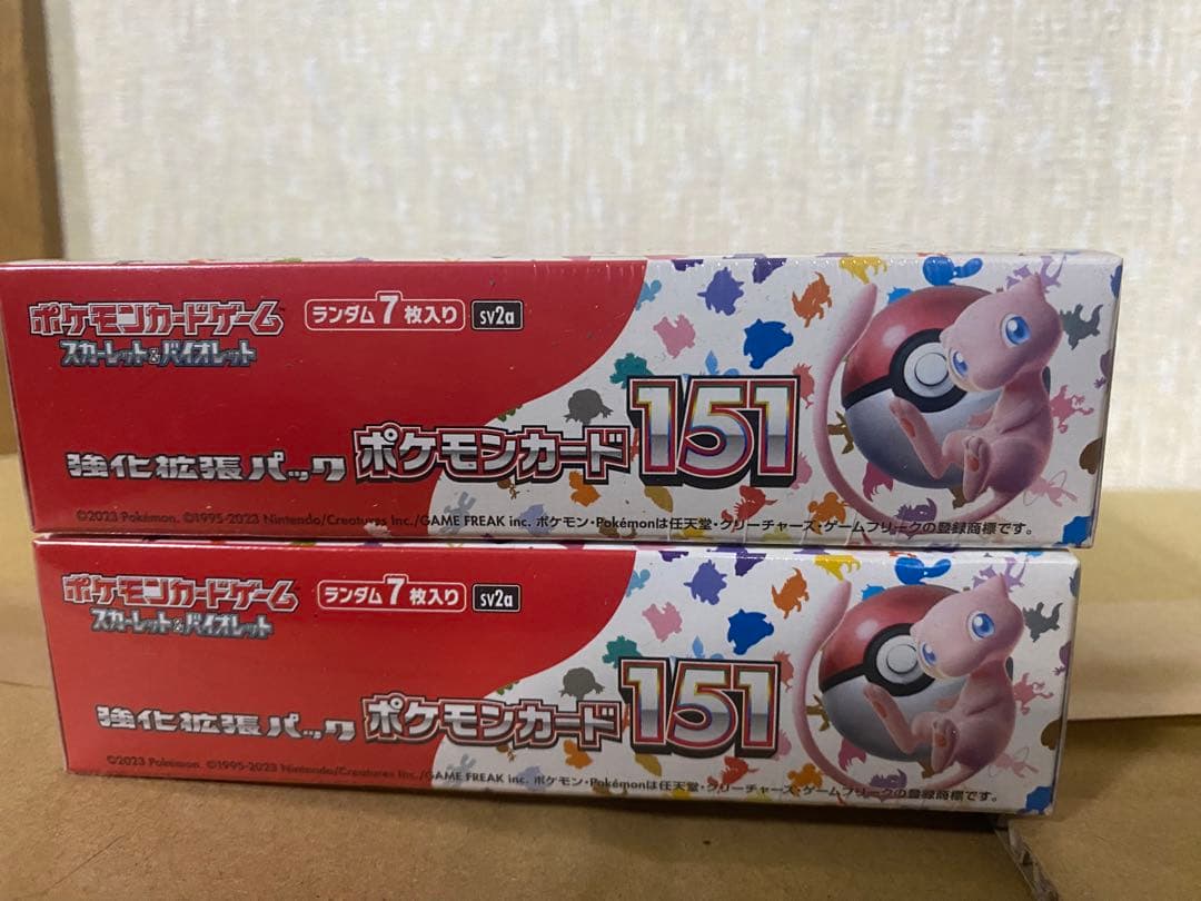 ポケモンカード 151 訳あり　箱色褪せ　シュリンク付き　2box