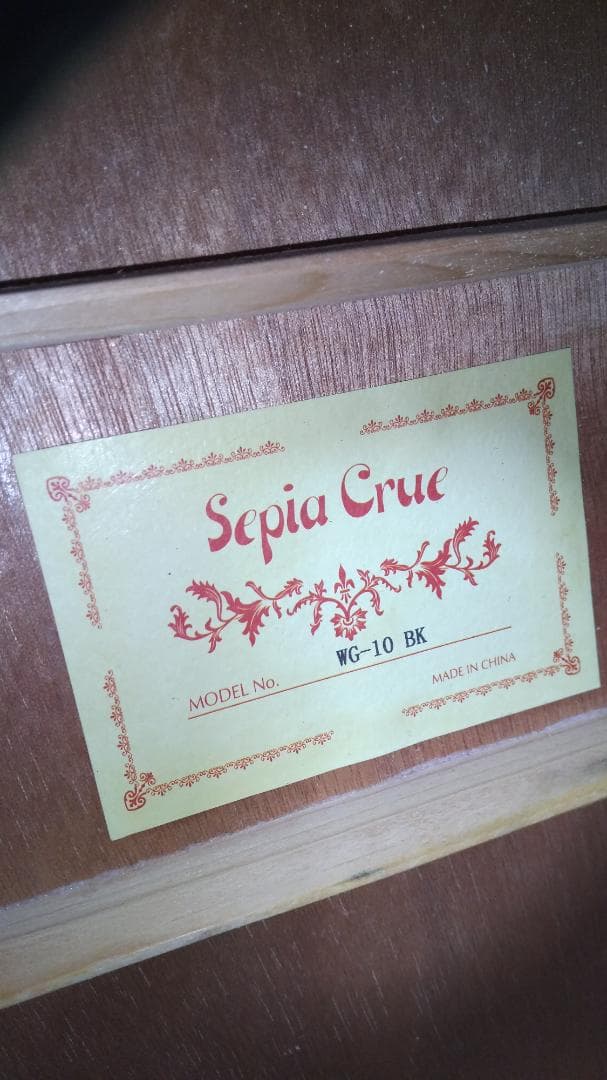 ❤️弦高調整済！「Sepia Crue セピアクルー WG-10 BK」＋ケース