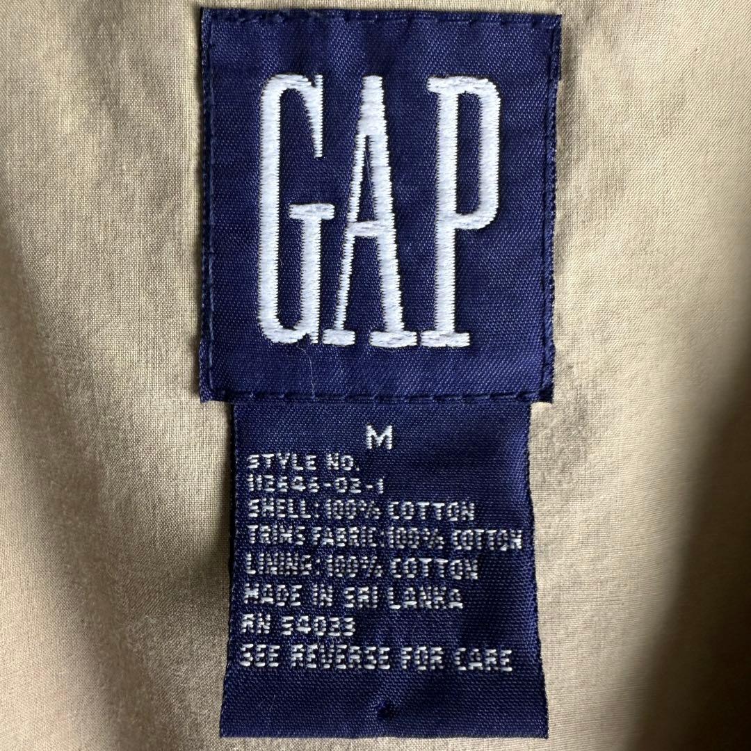 90s OLD GAP コットン サファリ ベスト M ベージュ