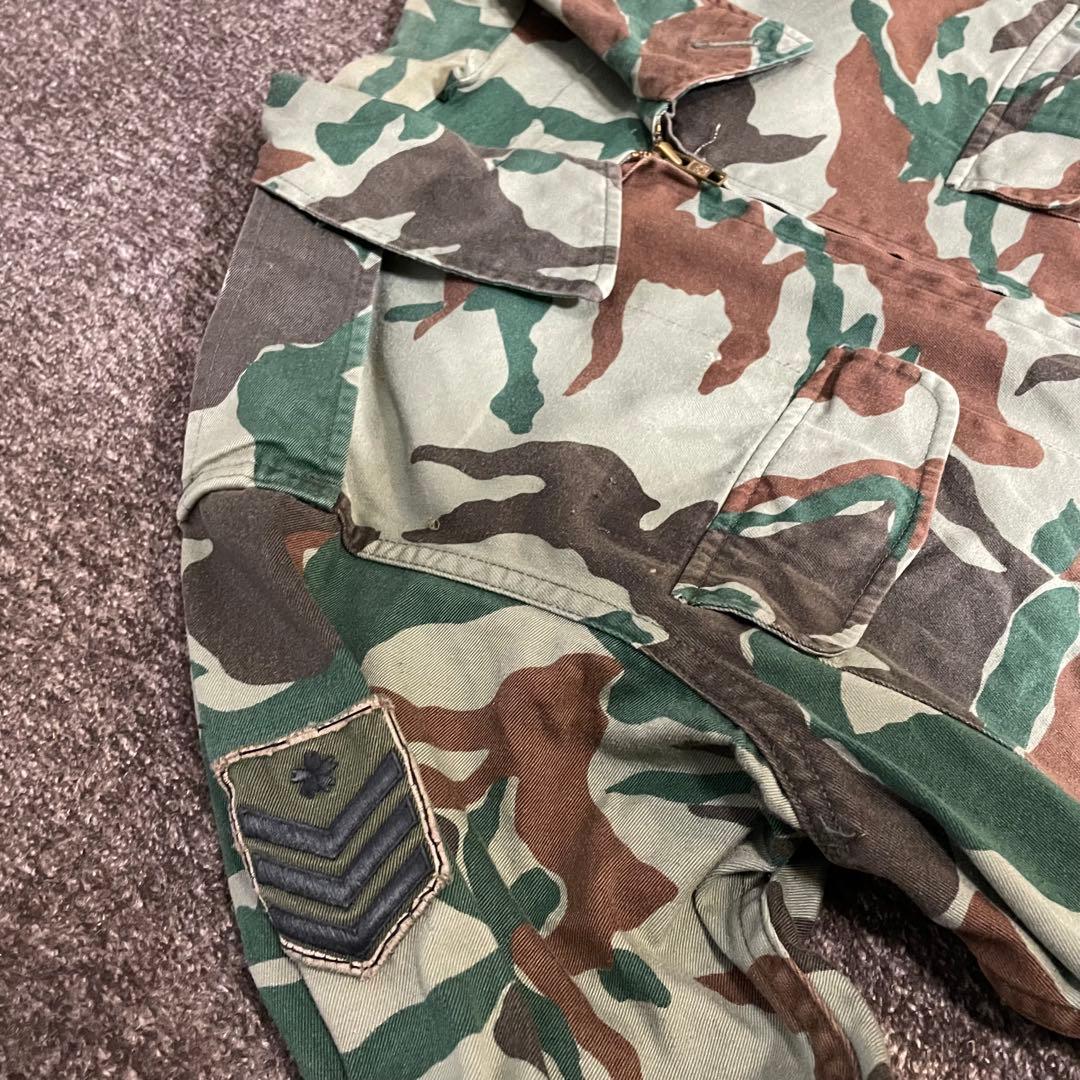 希少　迷彩服セットアップ　「熊笹迷彩」　ヴィンテージ　１９８６年製　特号サイズ