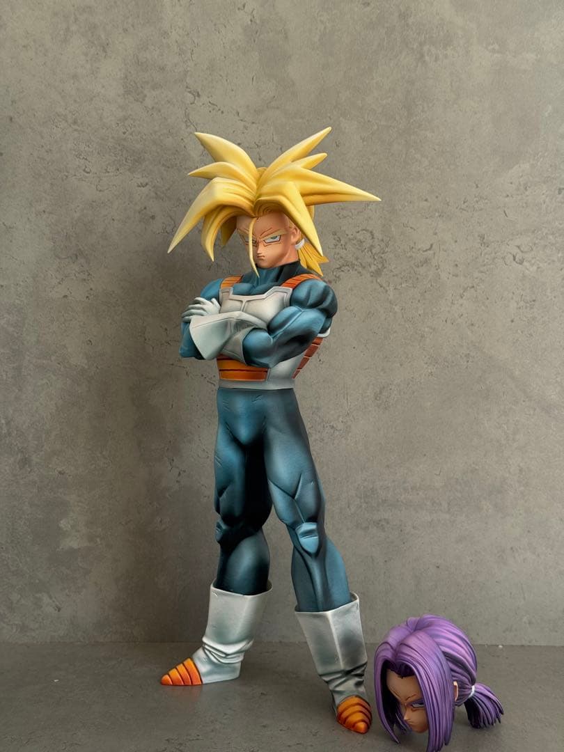 トランクス ドラゴンボールリペイント フィギュア頭二つ付き