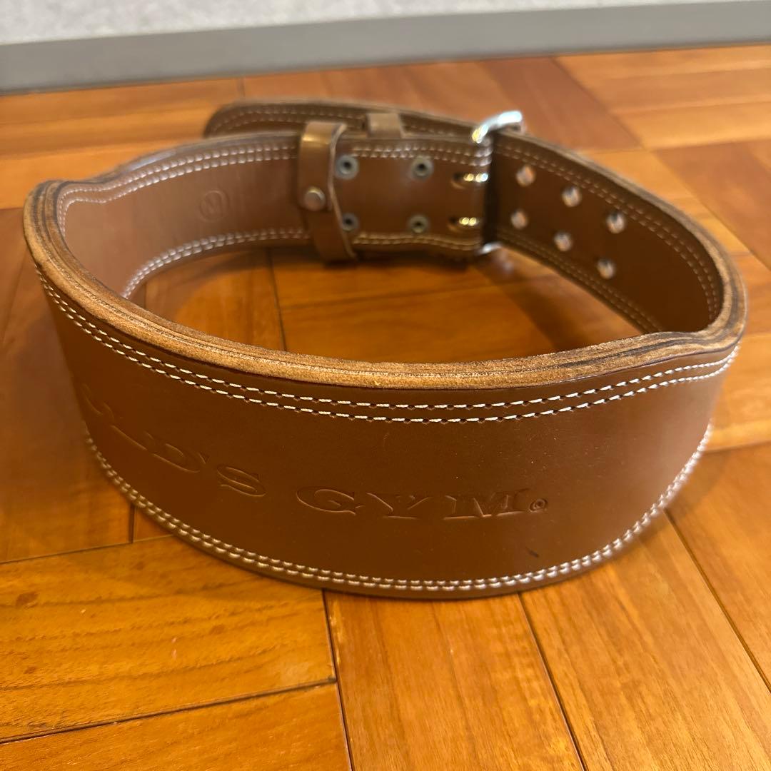 【美品】ゴールドジム　プロレザーベルト　Mサイズ