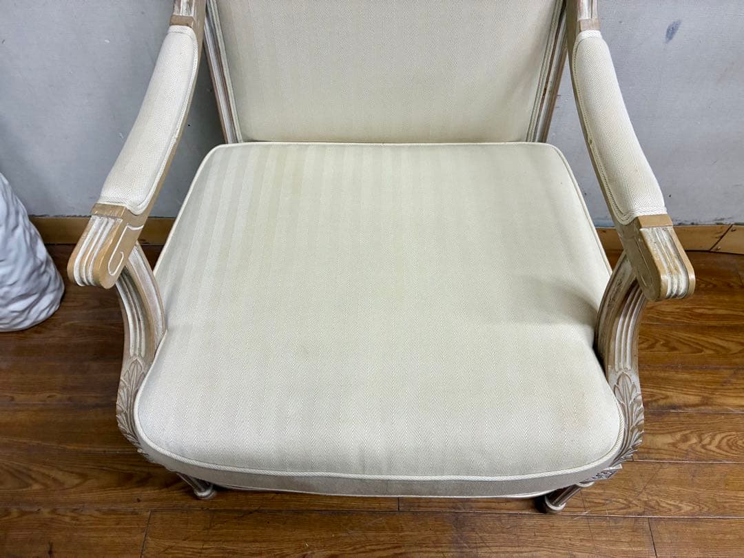 管417☆ フランス製☆ルイ13世☆アンティーク☆アームチェアー