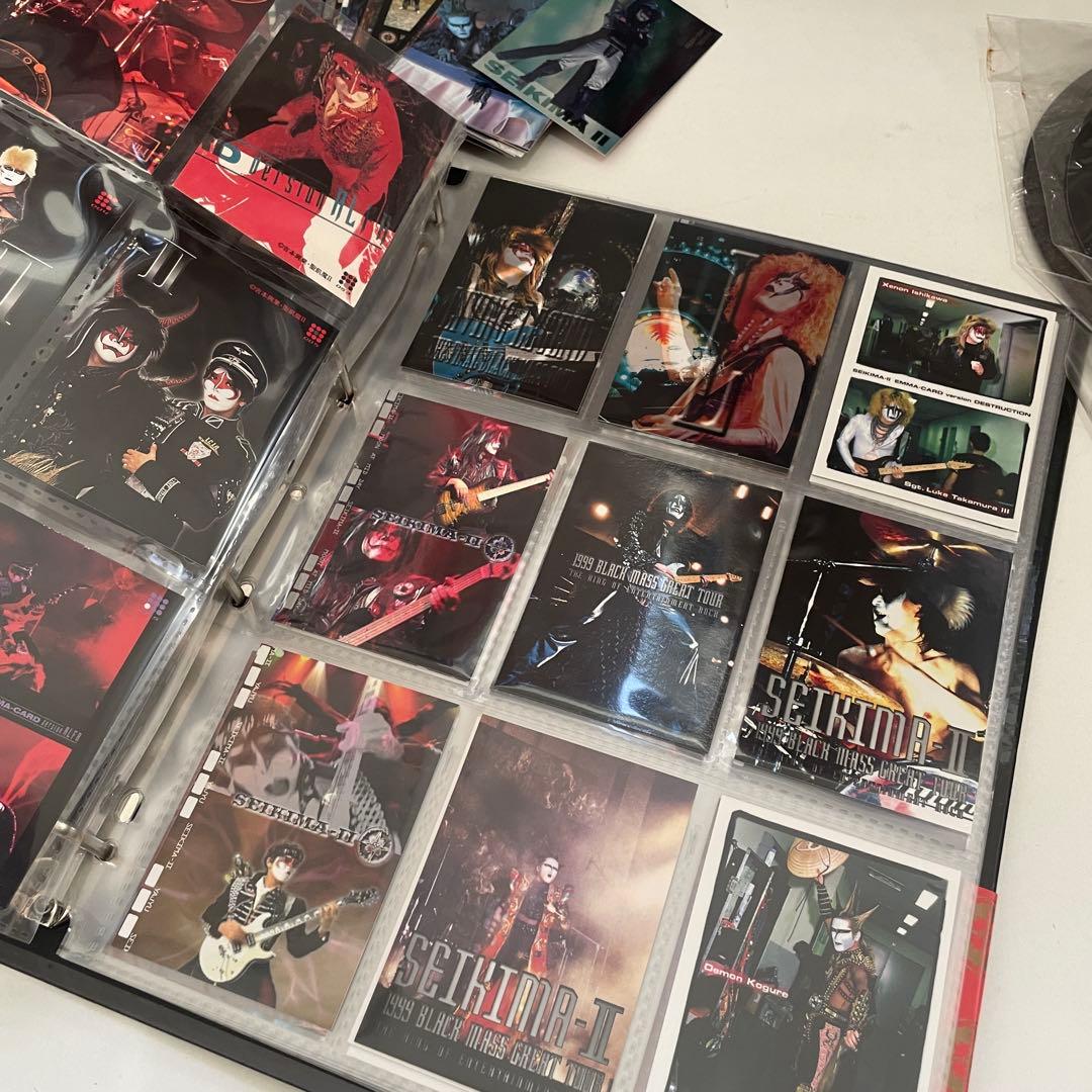 9. 聖飢魔II トレカ カード バインダー ステッカー うちわ グッズ まとめ