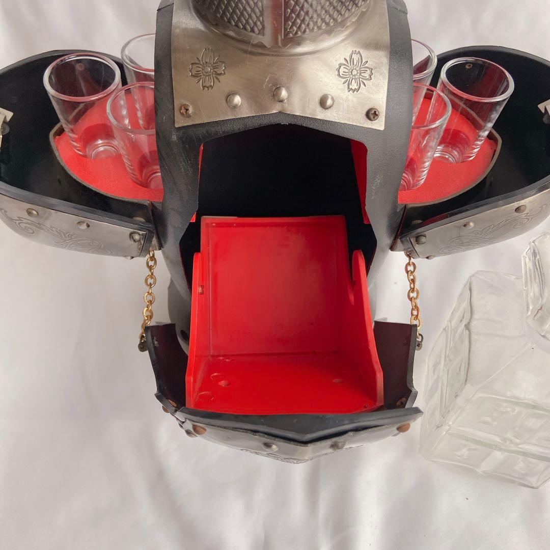 【希少】ヴィンテージ 西洋甲冑 デキャンタ＆ショットグラスセット 騎士昭和レトロ