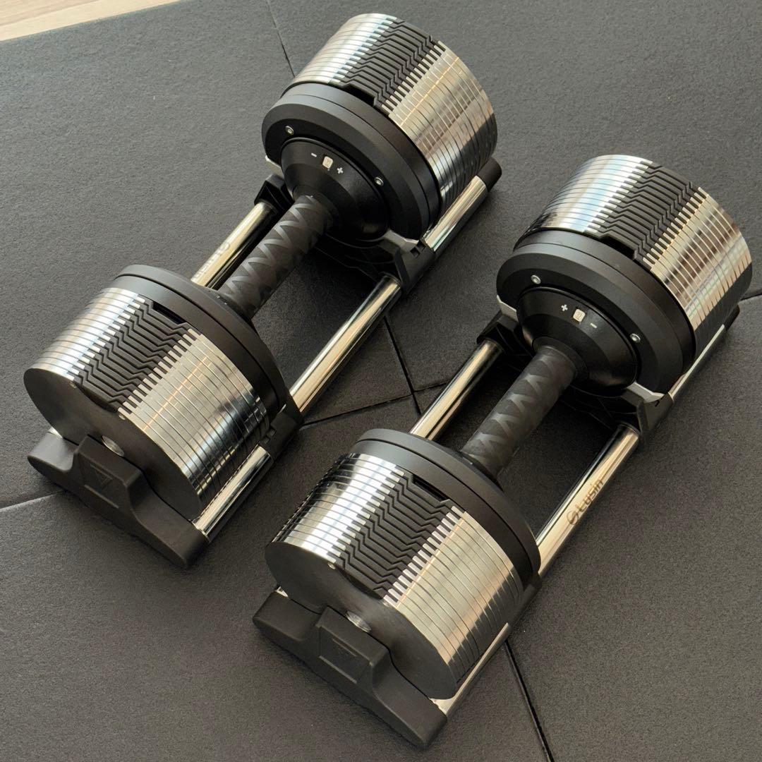 【送料込】ライシン ヘリックスミラー 32kg 1kg刻み 可変式ダンベル ①