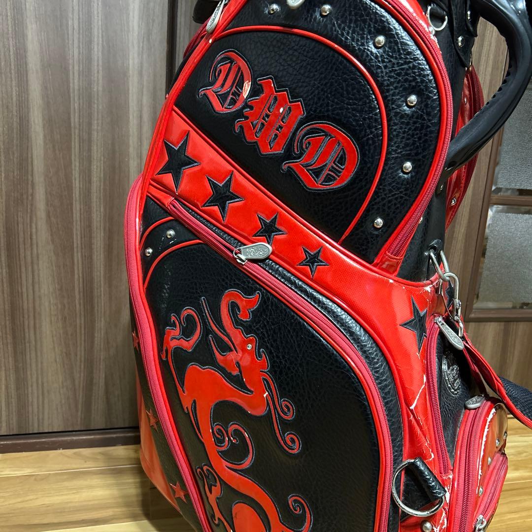 Dance With Dragon ダンスウィズドラゴン キャディバッグ 黒/赤