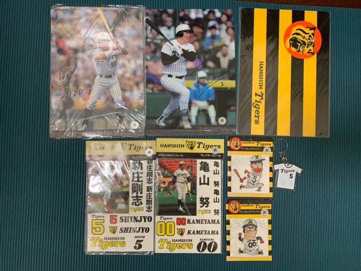 【希少】阪神タイガース　ワッペン、シール、下敷　新庄選手、亀山選手、オマリー選手