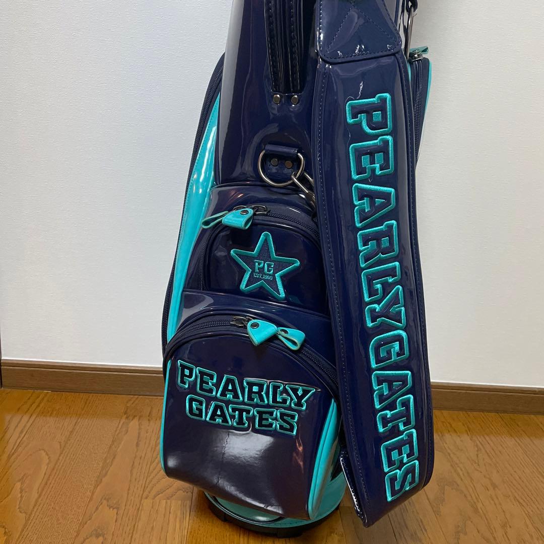 パーリーゲーツ　PEARLY GATES キャディバッグ　ターコイズブルー