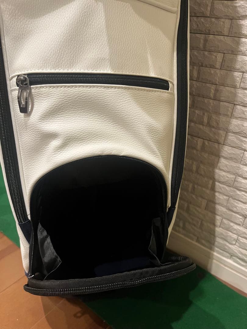 新品未使用　14分割　GOOLEX ゴルフバッグ ホワイト/ネイビー