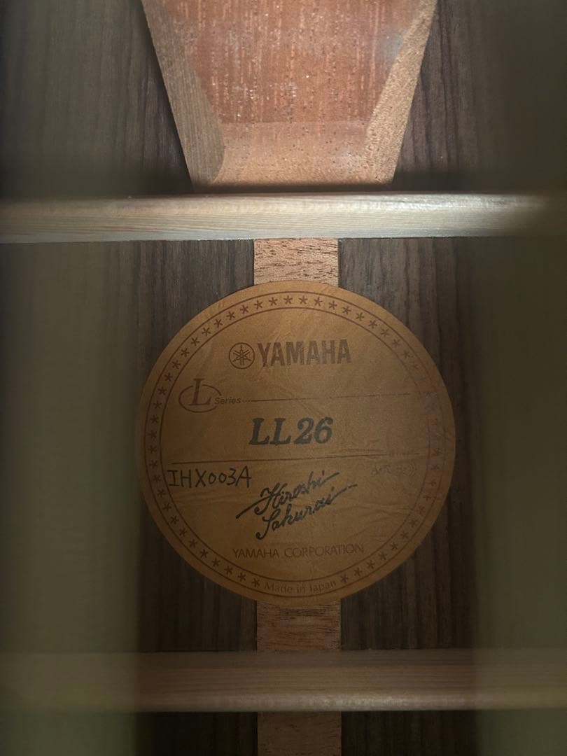 【タイムSALE！】美品 YAMAHA アコースティックギター LL26 ARE
