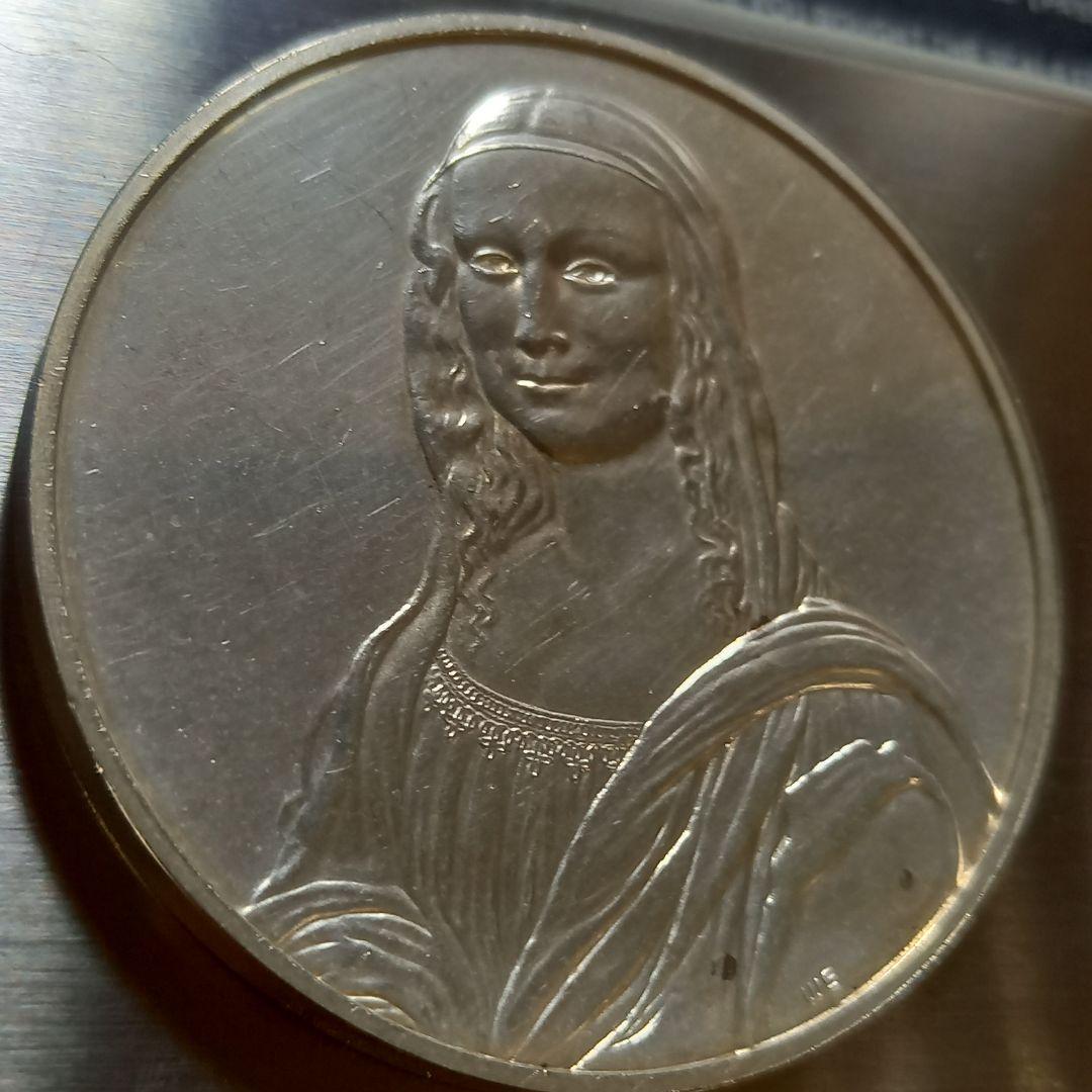 純銀メダル モナリザ 65.84g レオナルドダヴィンチ