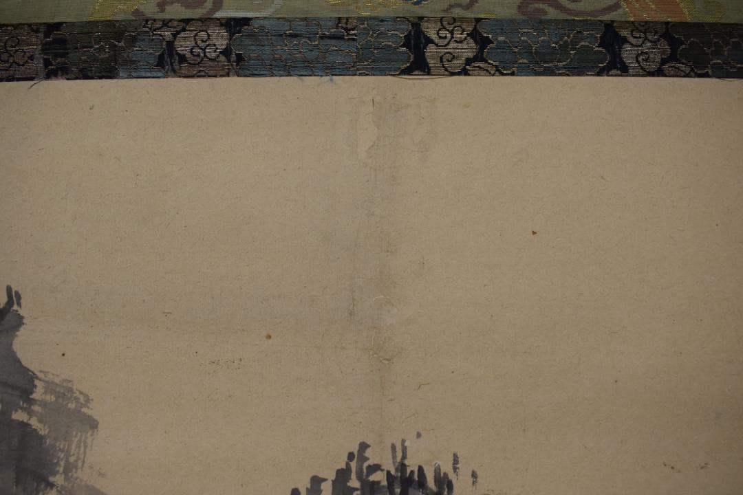 【真作】春木南湖/山水人物図/山水幽居図/掛軸☆宝船☆Y-590　JM