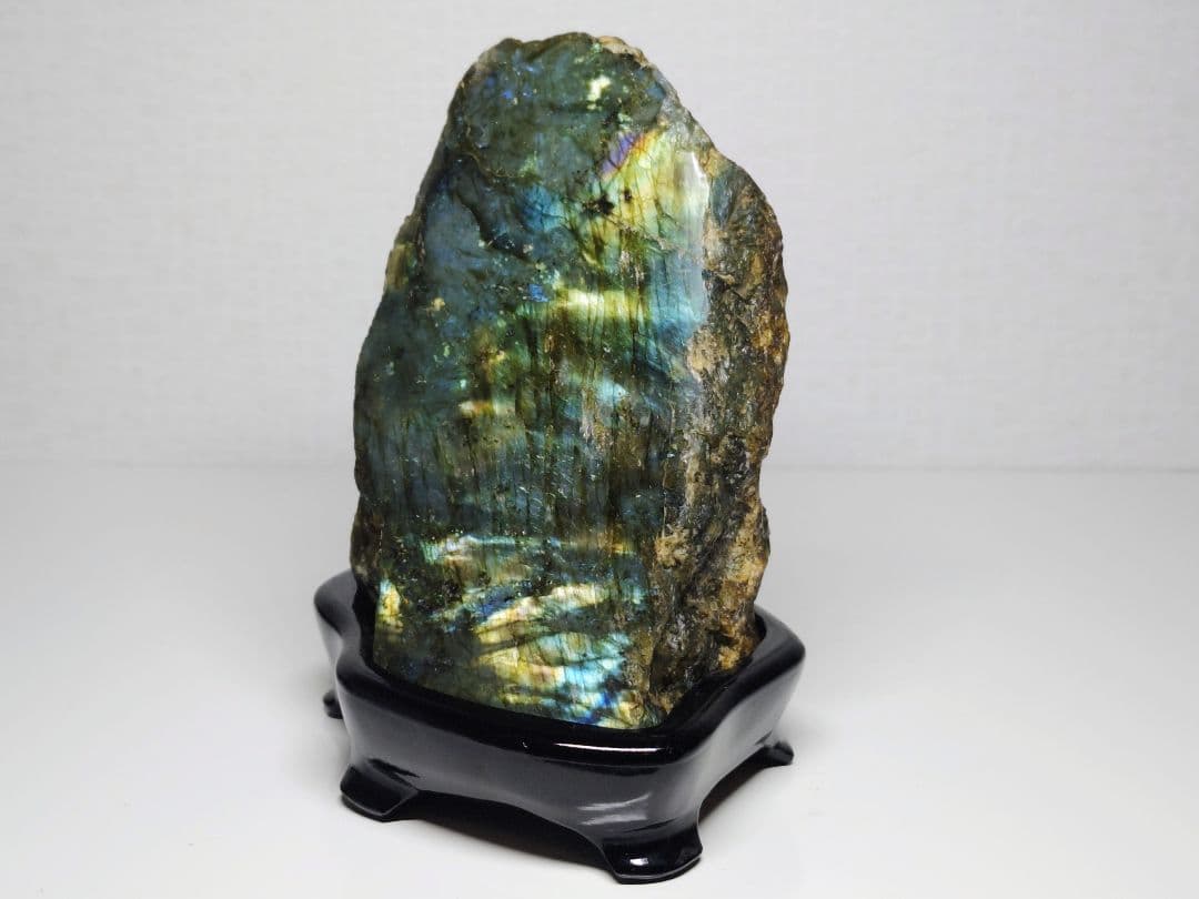 ラブラドライト 1.3kg 原石 鑑賞石 自然石 誕生石 鉱物 鉱石 水石