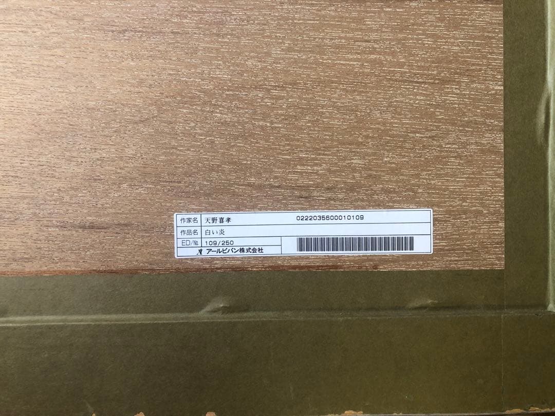 天野喜孝　白い炎 ファンタジーグラフィックアート 大判