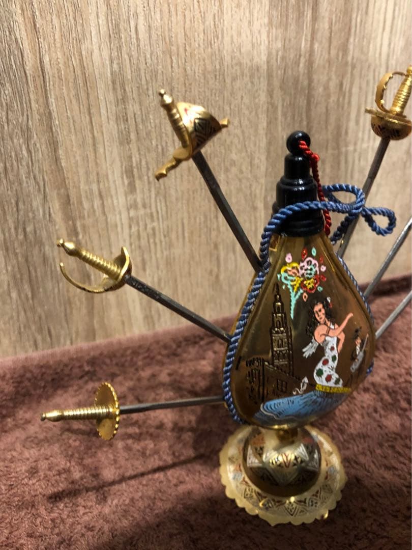 ヴィンテージ スペイン トレド ソード カクテルスティック ピック　踊り子