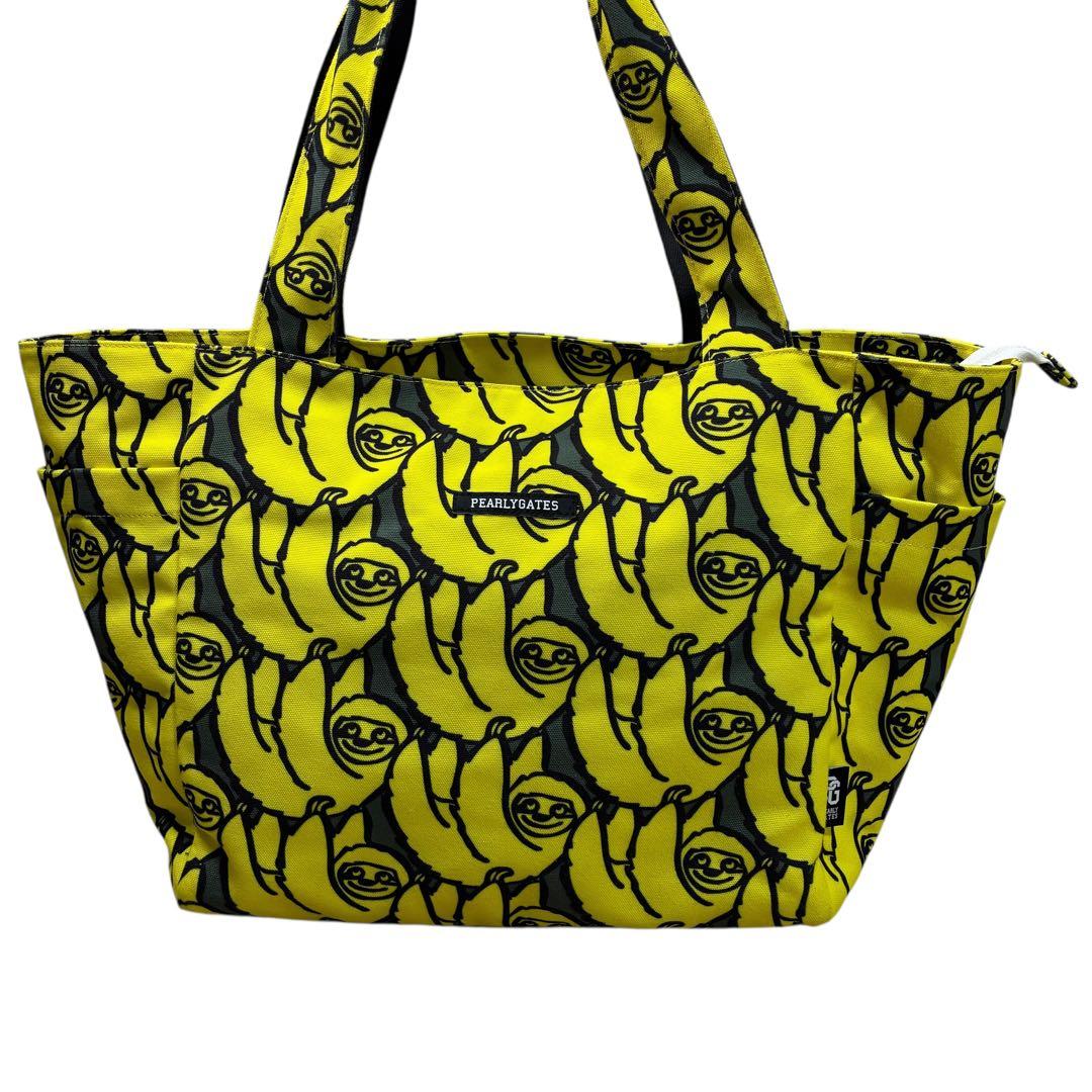 PEARLYGATES トートバッグ　ゴルフバッグ　なまけもの　総柄 大容量