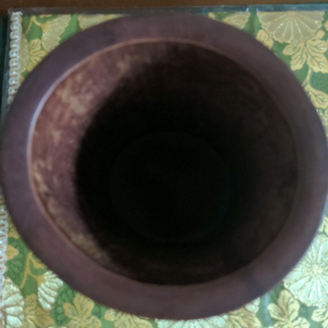 【最終価格】 中国骨董　山水図筆筒　詩文彫刻　時代品