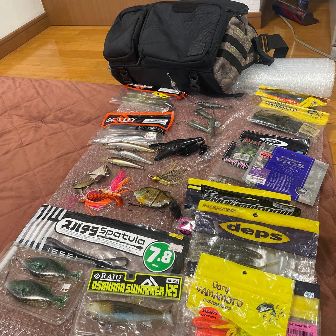 ★超お買い得★ バス釣り引退セット　ダイワバック付き　レイドジャパン