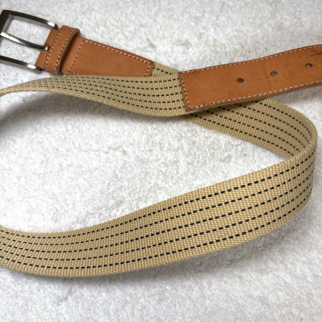 バーバリーロンドン　ベルト　レディース　Burberry レザー　キャンバス　C