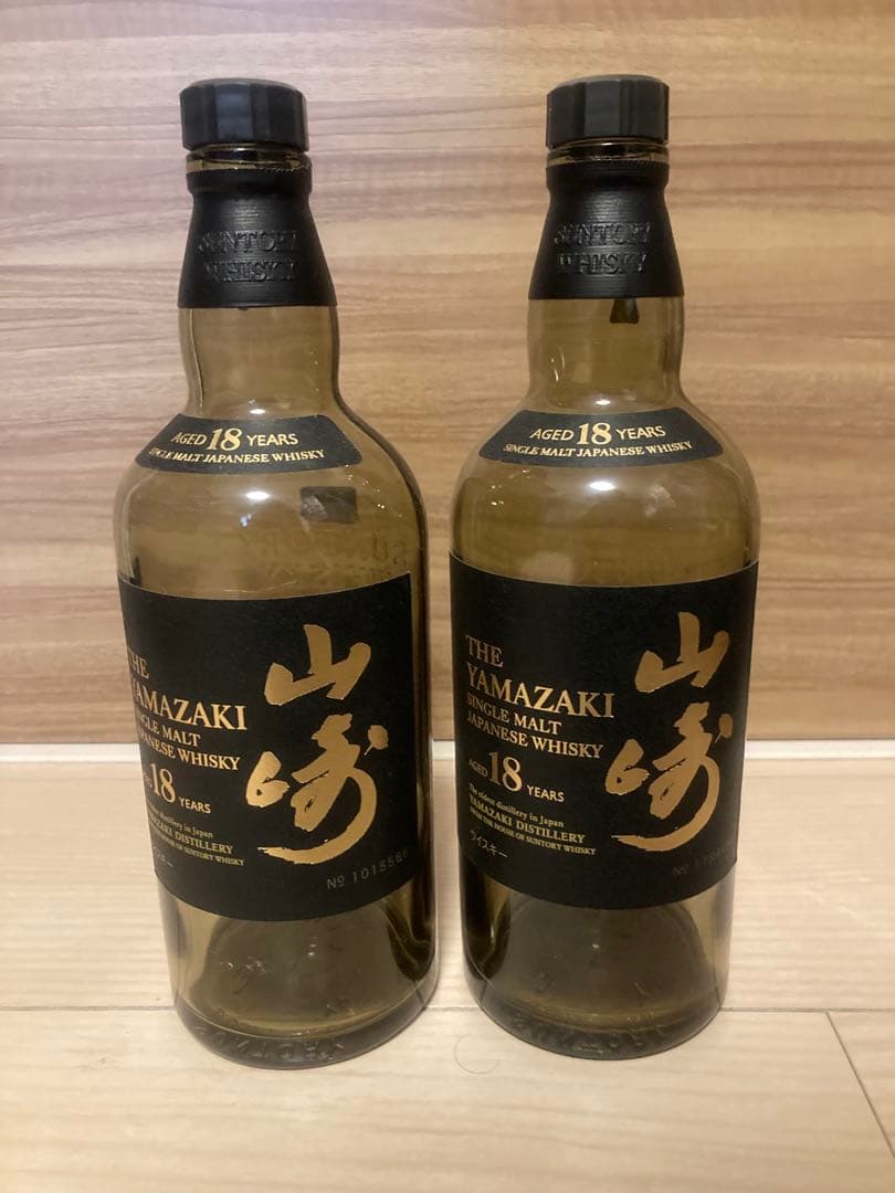 山崎 18年 シングルモルトウイスキー 空ボトル12本セット