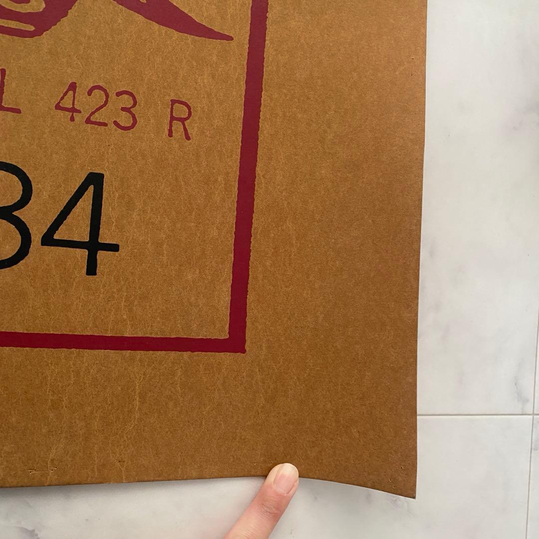 レトロ ビンテージ 特大紙パッチポスター levis 501 非売品