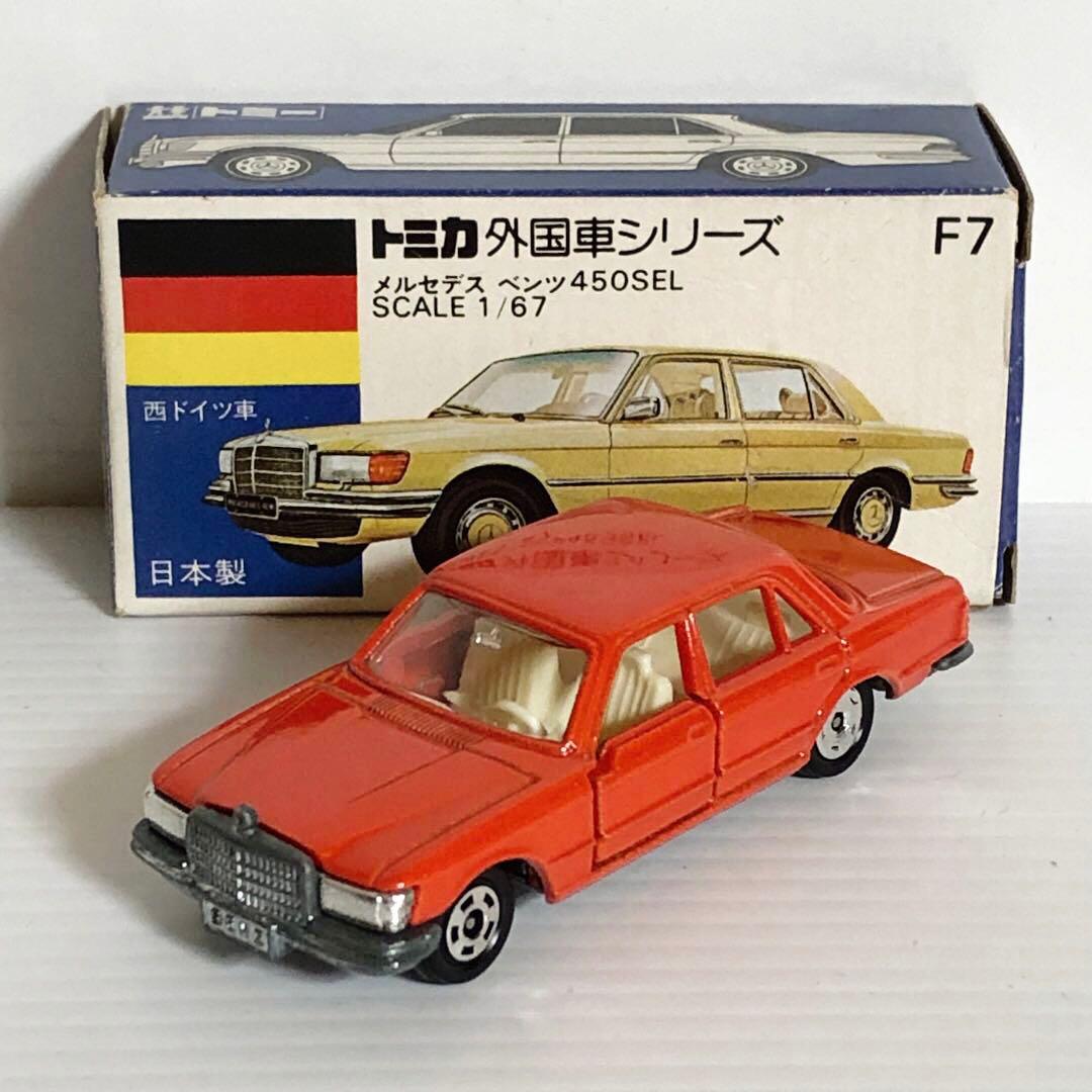 トミカ(1977ギフト) F7-1-2 メルセデス ベンツ 450SEL 朱色