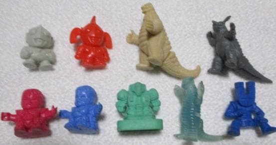 ソフビ（消しゴム？）９点 ウルトラ怪獣 ウルトラの母(マリー) レッドキング