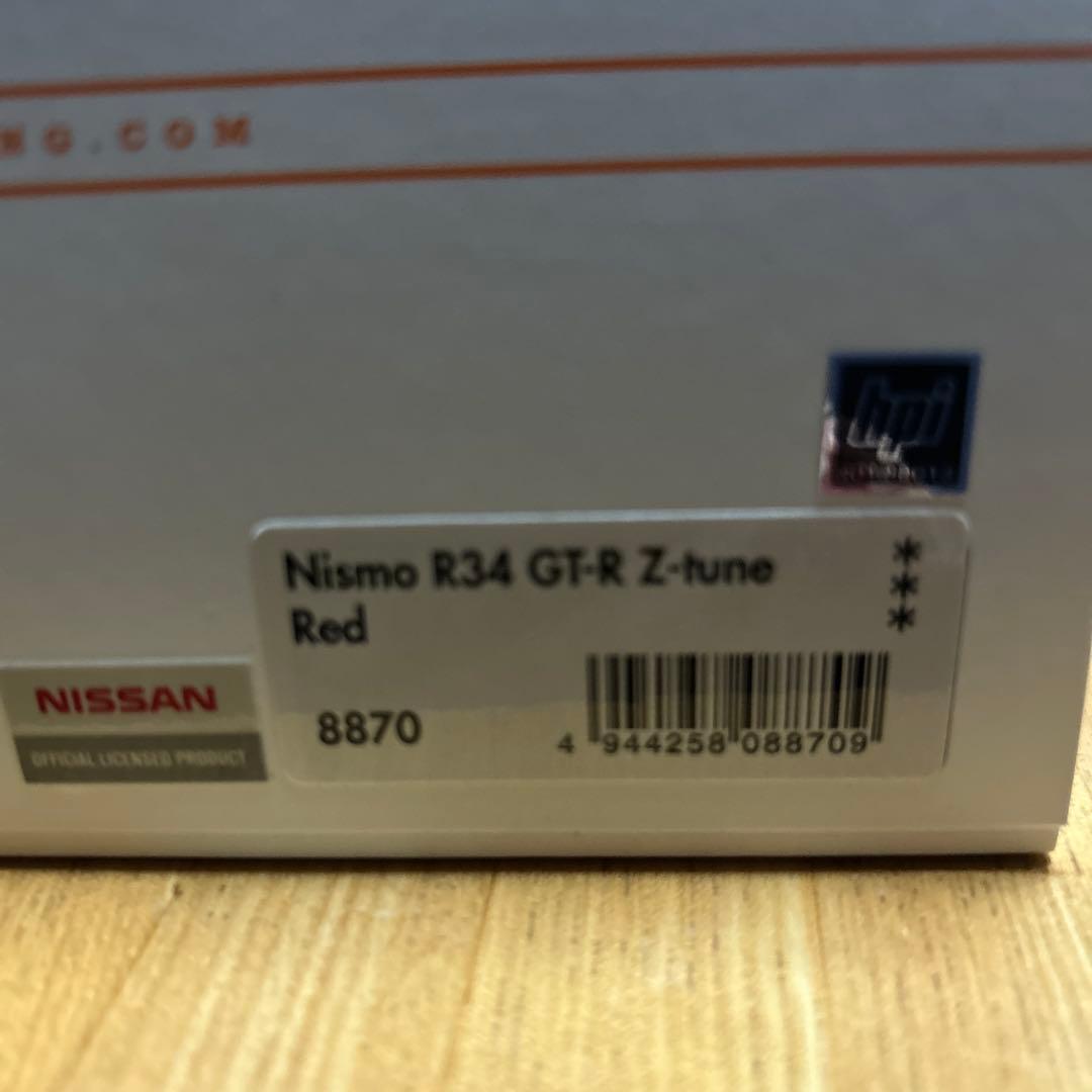 HPI 1/43 ニスモ R34 GT-R Z-tune レッドオフィシャル限定