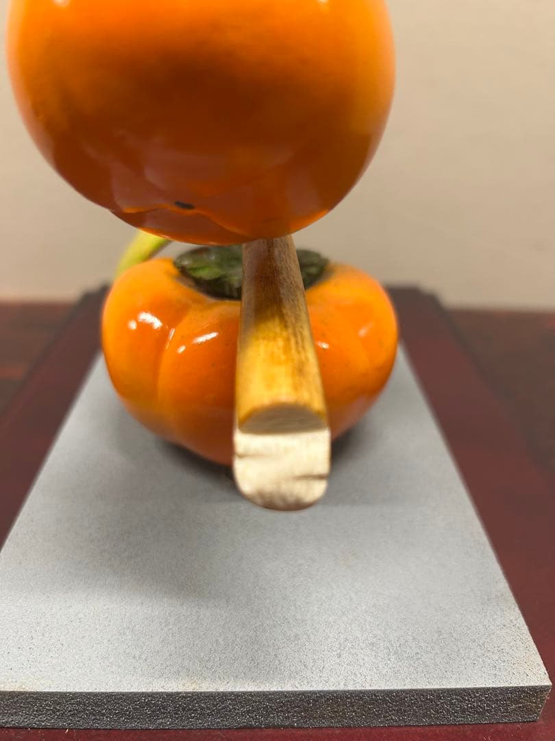 美品　極上柿　置物　送料込み