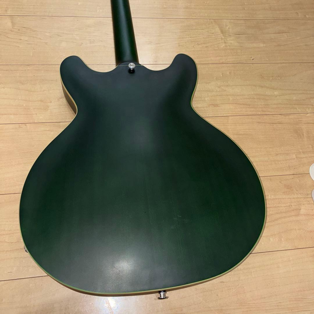 プレイテック　SA20 Green セミアコースティックギター　グリーン