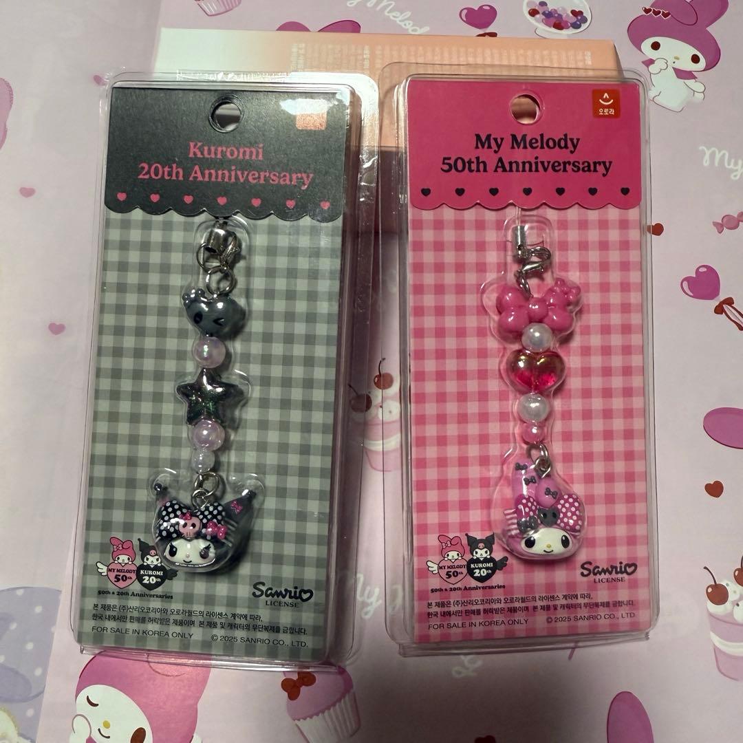 サンリオ　海外限定　メロクロ　クロミ　マイメロ　ぬいぐるみ　ストラップ