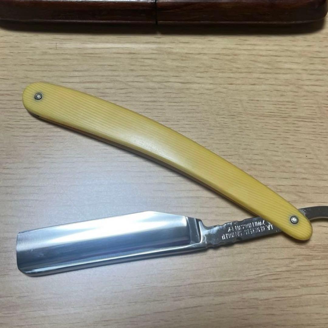 ゾーリンゲン　西洋かみそり　レザー　ヴィンテージ