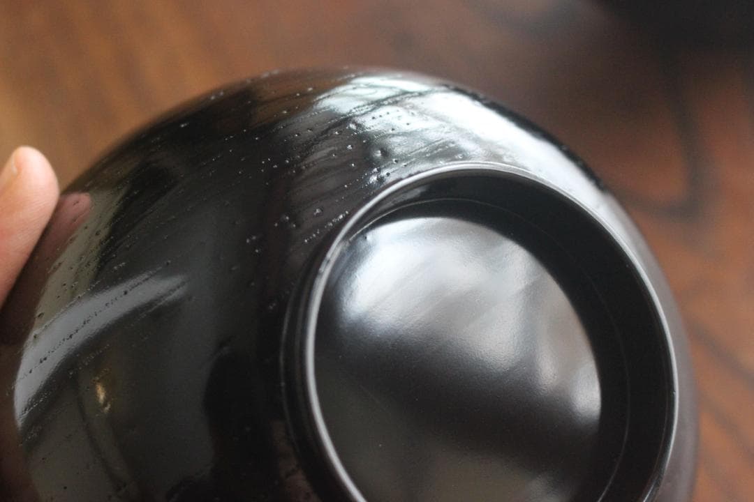 時代逸品！端正な黒漆に優美な光琳鶴蒔絵の映えるお椀2点（検輪島塗蒔絵椀