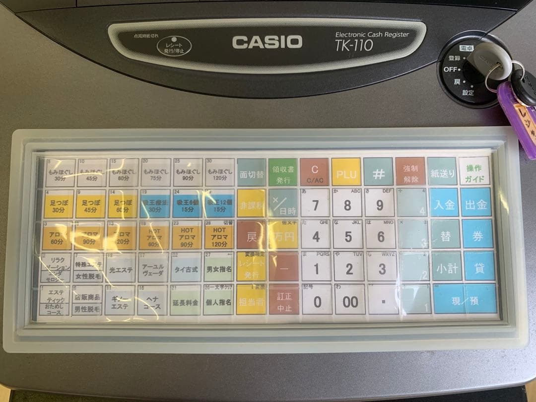 CASIO TK-110 多機能 レジスター キャッシュドロアー 鍵あり