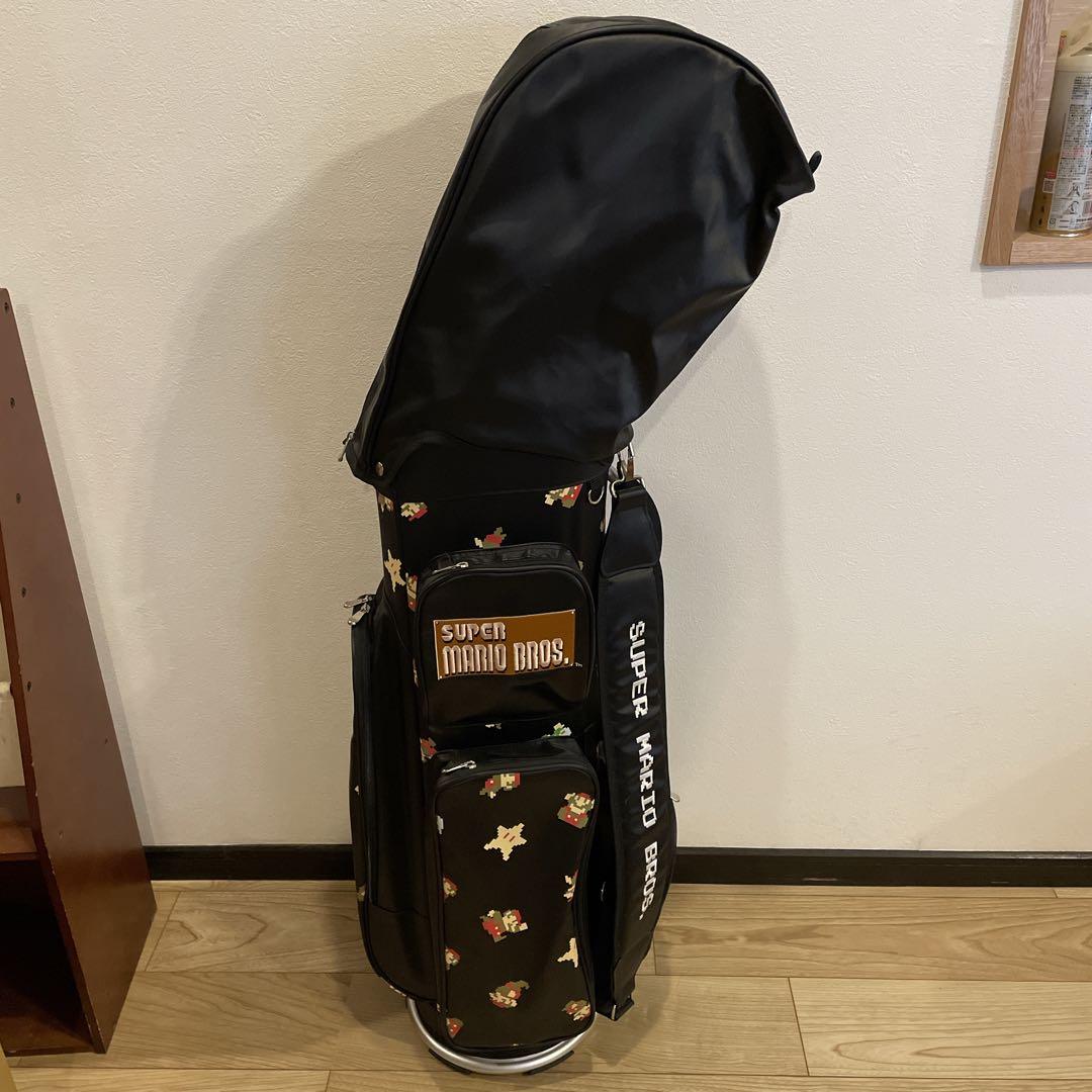 スーパーマリオブラザーズ ゴルフバッグ 黒