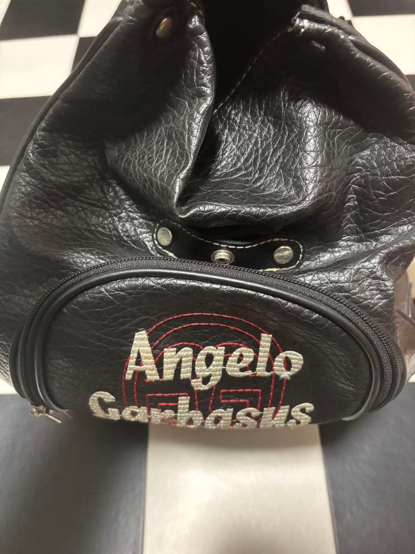 ANGELO GARBASUSゴルフレザーボストンバッグ